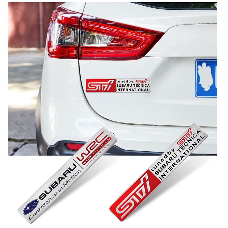 1Pcs Sport VIP Car Emblem Badge Sticker For Subaru STI Forester Impreza Legacy Outback XV BRZ WRX Tribeca Y15