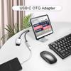 Xiaomi OTG 2 in 1 Adapter Cable USB 3.1 Female Splitter USB C to USB A Type C PD 10W Fast Charger For iPhone 16 Huawei Samsung MacBook