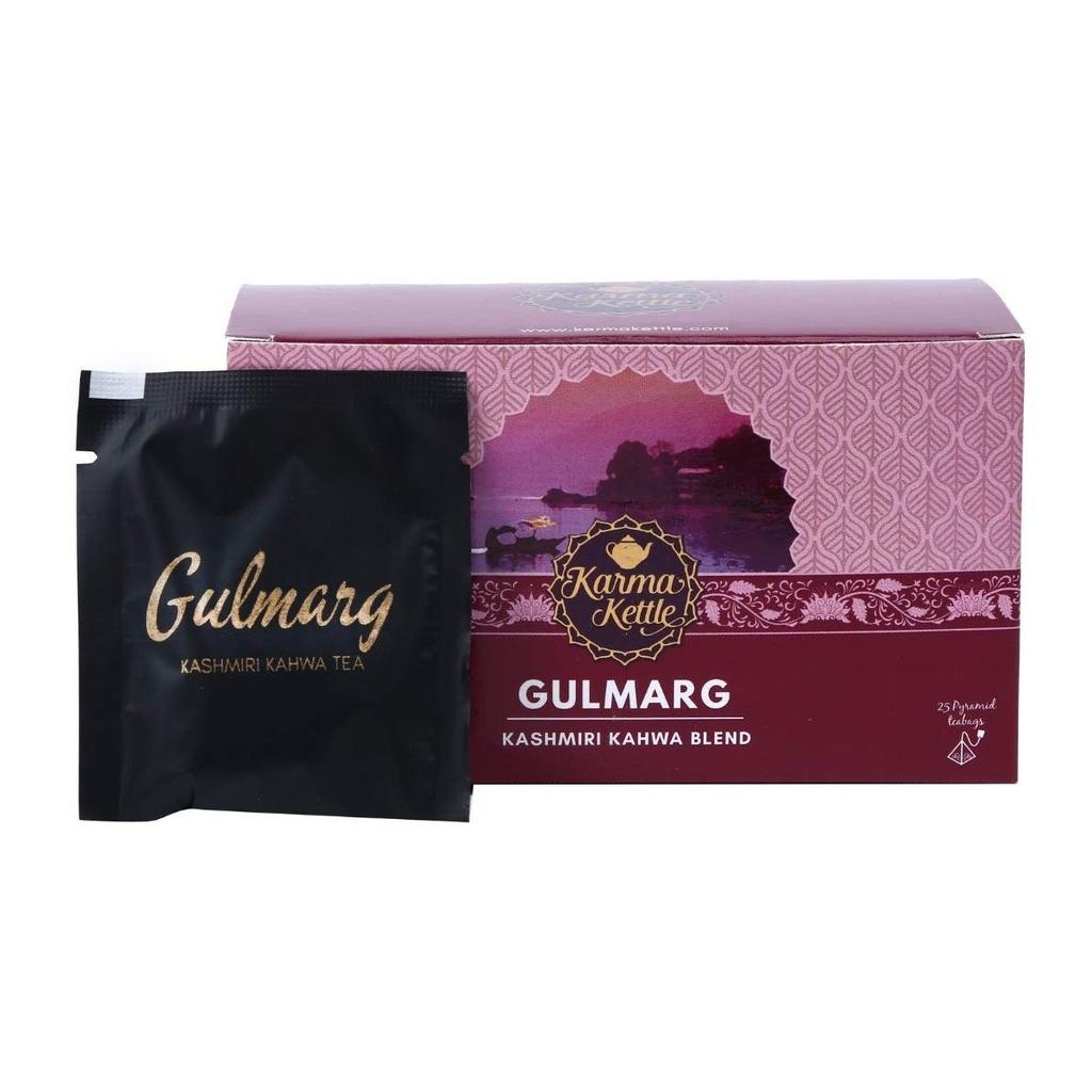 Kashmiri Kahwa Tea (25 Pak, 2 G), Gulmarg, Karma Kettle