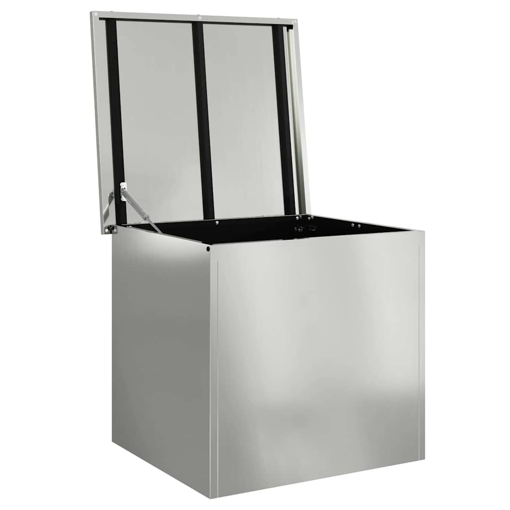 Outdoor Storage Box Silver 55 x 50.5 x 50 cm Steel