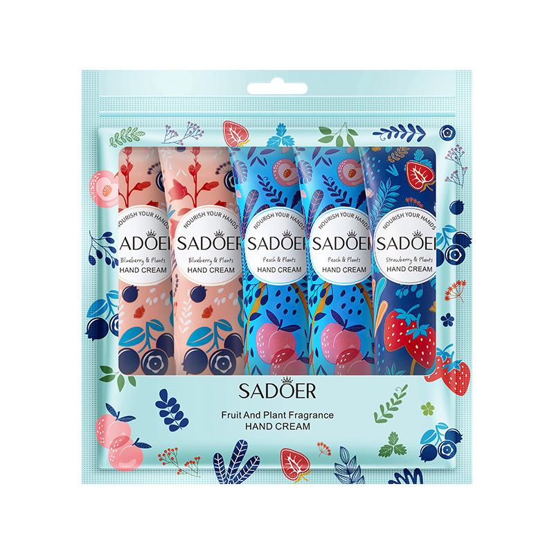 5pcs/Set Luxurious Floral & Fruity Hand Cream Gift Set Deeply Nourishing and Moisturizing Dry Cracked Skin Travel-Sized for Daily Hand Care