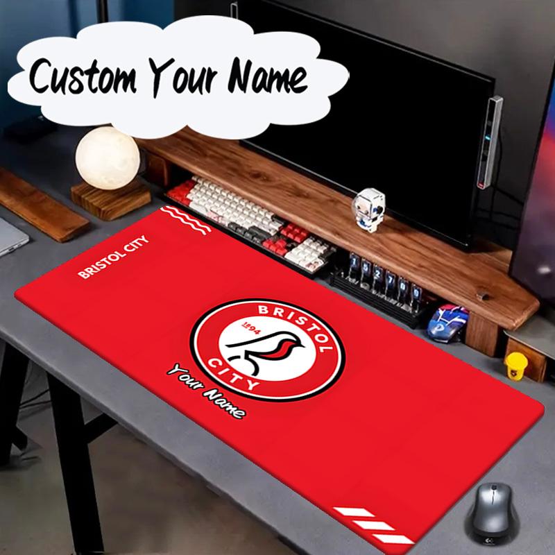 Custom Name Mouse pad Bristol Fc Crest Mouse pad, Gaming Mouse Pad, keyboard pad, Desk Decor for computer notebook Fan Birthday Gift
