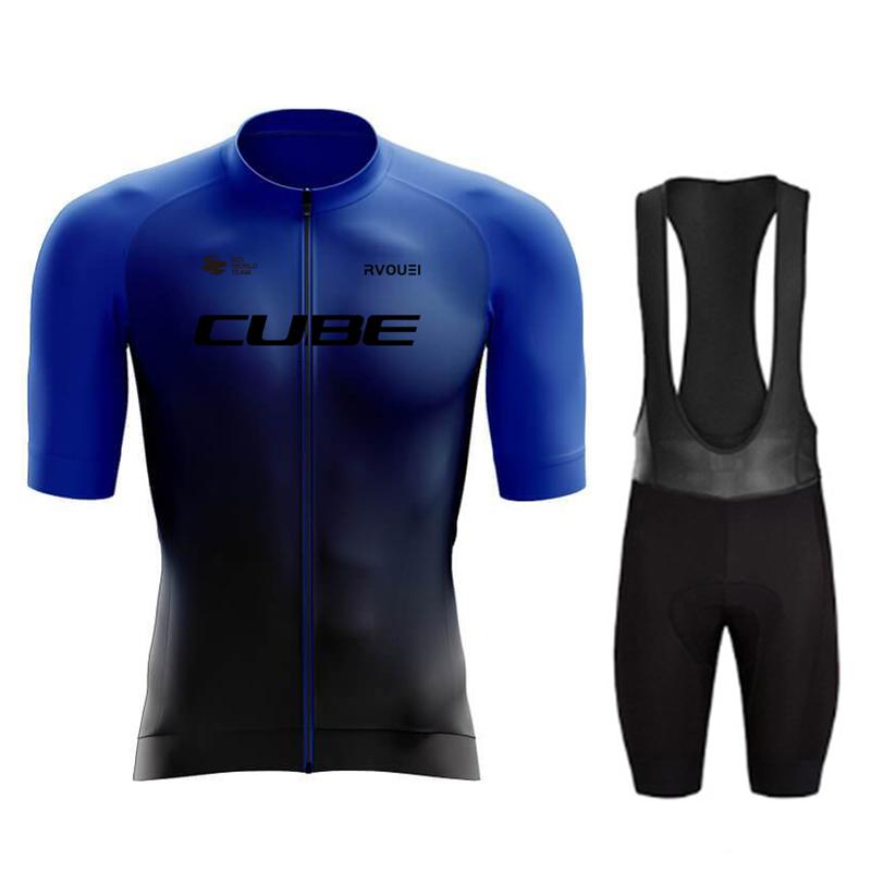 Cube Team Quick Drying Cycling Jersey SetSummer Breathable Cycling Suit Set 2026 Clothing MTB Bike Uniform Maillot Ropa Ciclismo Hombre Bicycle Suit