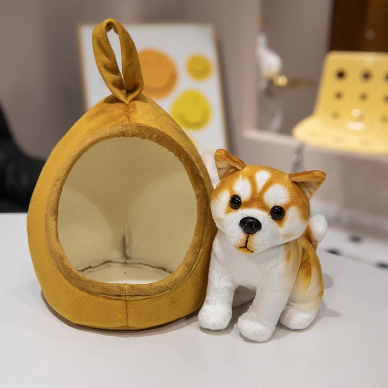Puppy Husky Kennel Doll Plush Toy Akita Dog Ronaway Doll Children's Muppet Doll