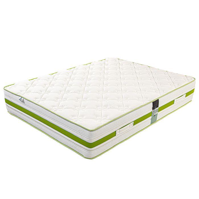 Matelas 160x200 cm,Rêverie,30 cm,mémoire de forme,ferme,face été/hiver + 2 oreillers + couette