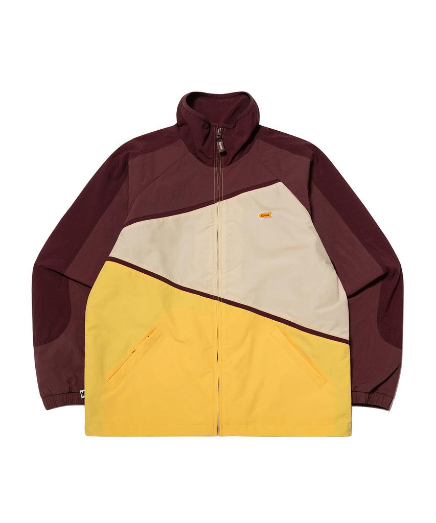 Kodak K-Colorblock Stand Neck Jacket Burgundy