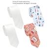 Blank Necktie Carnivals Necktie Do It Yourself Adjust Length Neck Tie for Shirt Sweater Decorative Adult Birthday Gift