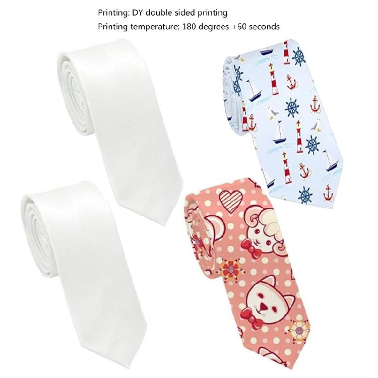 Blank Necktie Carnivals Necktie Do It Yourself Adjust Length Neck Tie for Shirt Sweater Decorative Adult Birthday Gift