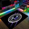 Melbourne Storm Design Crystal Velvet Carpet Cozy Non?Slip Printed Rug For Bedroom Living Room Entrance