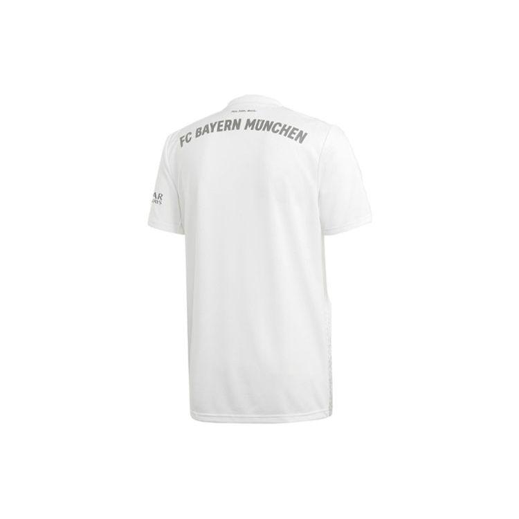 adidas Бавария Мюнхен Домашняя спортивная футболка с коротким рукавом для футбола 2019-20 сезон, мужские топы, белые DW7406