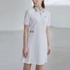 Fila Retro Casual Breathable Polo Dress Women Dresses White F11W121310FWT