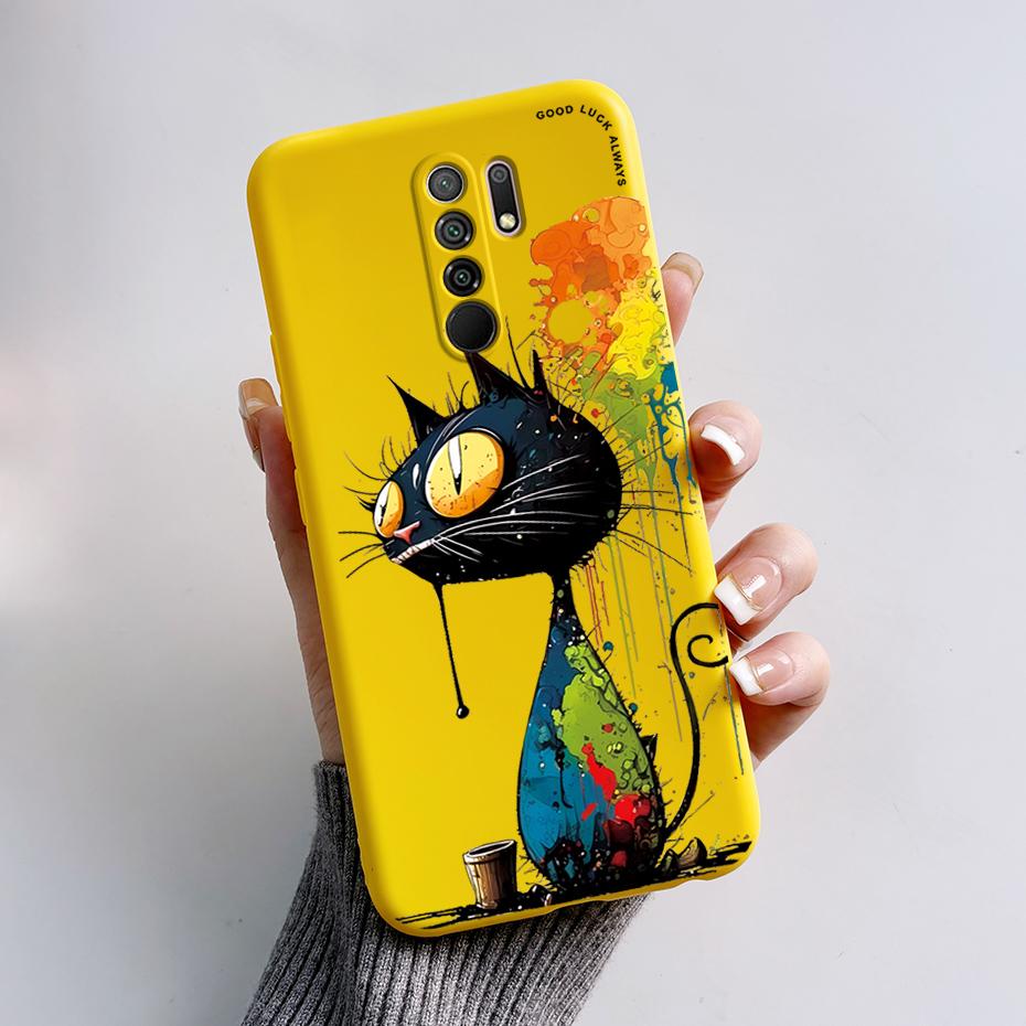 Чехол для Xiaomi Redmi 9 Чехол-крышка для Redmi 9 Prime M2004J19G M2004J19C redmi9 Милый Мультяшный Медведь Силиконовый ТПУ Мягкий Чехол для Телефона Задняя Крышка