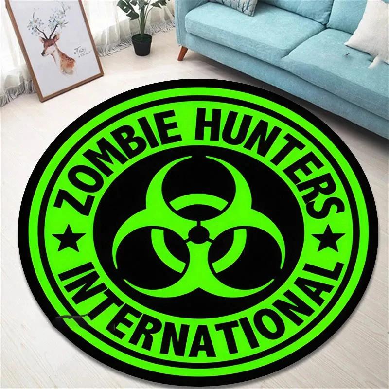 R-Resident Evil Ковер круглый с принтом Umbrella для гостиной, спальни, красивые коврики, нескользящий коврик для двери, напольные коврики, подарок на день рождения