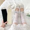Summer Mid-calf Ballet-style Thin White Pile-up Socks Sweet Lolita Twist Ballet Leg Covers