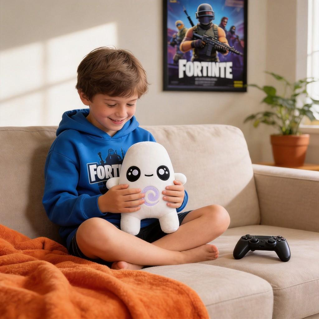 Плюшевая игрушка Водный Спрайт из Fortnite с коротким ворсом для детей и коллекционеров