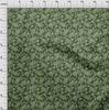 oneOone Cotton Flex Forest Green Fabric Batik Dress Material Fabric Print Fabric By The Yard 40 Inch