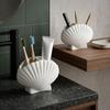 Aesthetic Shell Toothbrush Holder 3D Seashell Desktop Storage Box  Bathroom Accessory
