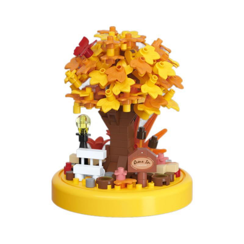 Четыре сезона Домик на дереве Сакура Конструктор Совместимый с LEGO - Креативный подарок на День святого Валентина.
