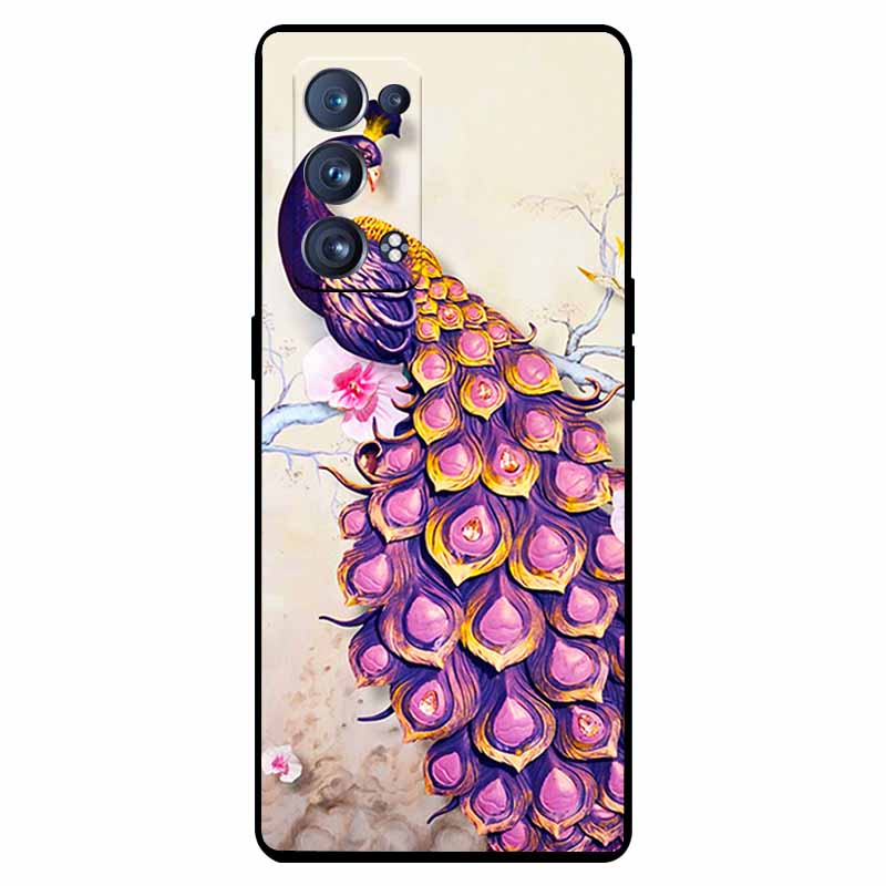 Чехол для Oppo Reno 6 Pro 5G Snapdragon Ударопрочный Мягкий силикон ТПУ Задняя крышка Для Oppo Reno 6 Pro CPH2247 Чехлы для телефона Милый Capa