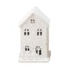 Glowing Wooden House For Christmas Desktop Decorations - House With LED Lights, Winter Ornaments, Christmas Figurines For Home Desktop Decoration