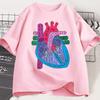 Heart Anatomy T Shirt Unisex Unisex Doctor Cardiologist TShirt Nursing Tees Causal Short Sleeve Round Neck Tshirt Clothing