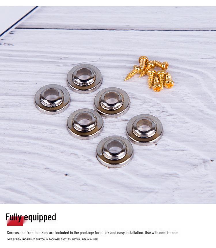 Черная деревянная ручка для фолк-гитары: Трехрядная открытая металлическая головка со струнами