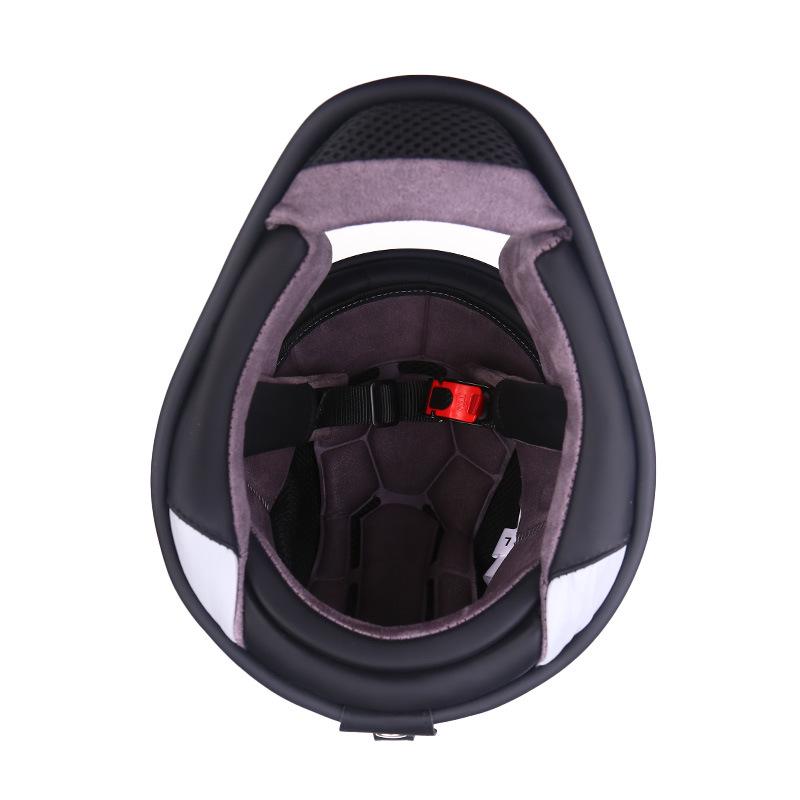 AD Ретро Мотошлем из Углеродного Волокна и Стекловолокна для Круизера, Скутера и Мопеда