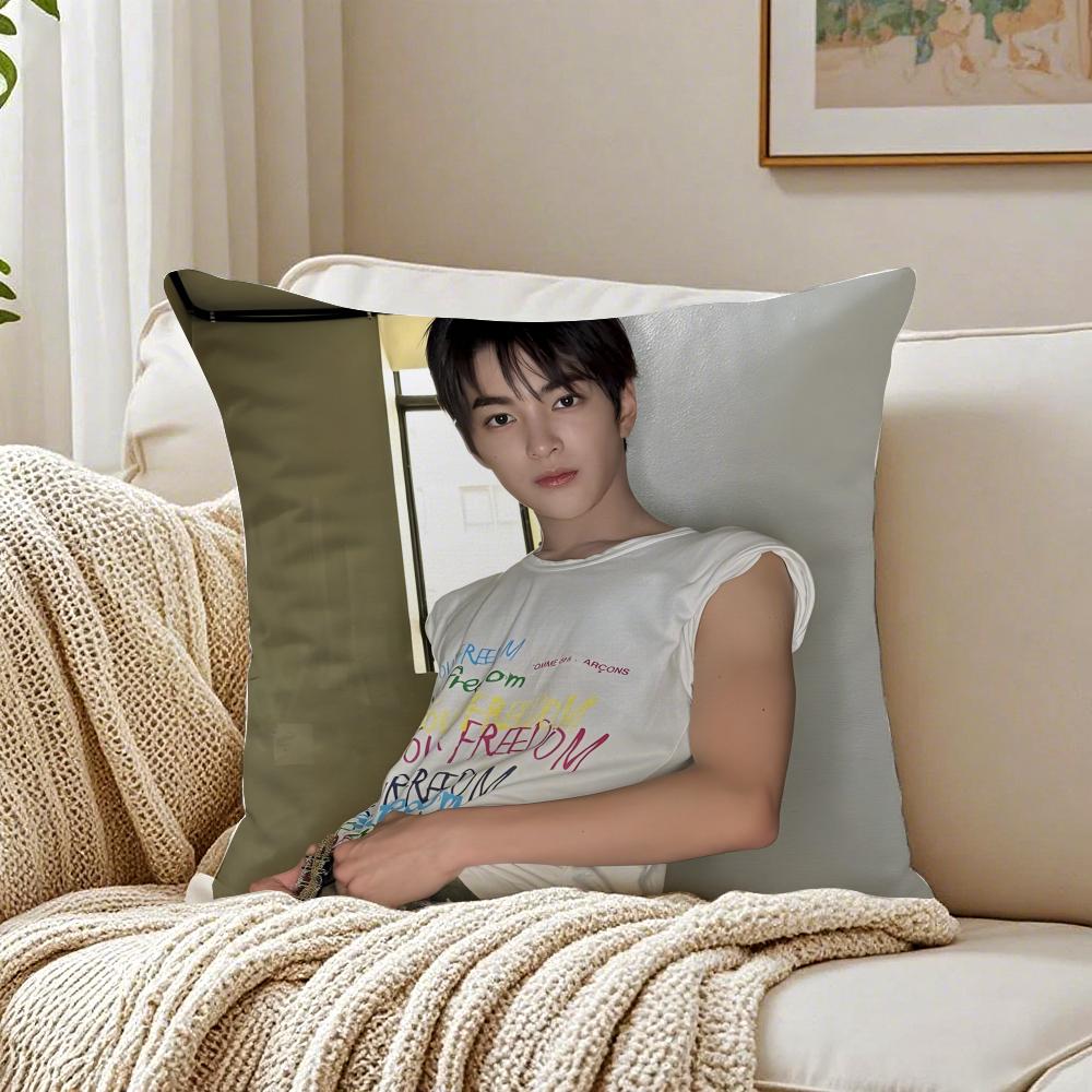 Person KPop CCORTIS KKEONHO Cushion Cover Pillowcase Antidustmite living Room Sofa Decor Cushion Room