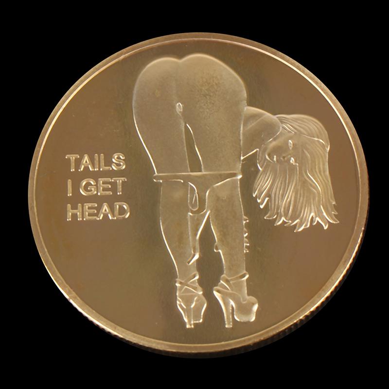 Двусторонняя сексуальная женская монета для взрослых, памятные монеты для счастливой девушки