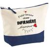 Trousse De Maquillage - PLANETEE - Bazar D'une Infirmière d'Amour - Grand Format - Coton - Impression HD