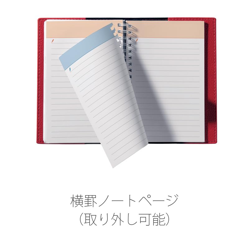 Quo Vadis 2026 Edition Time and Life 10x15 Diary (Weekly Vertical, Starting December 2025, A6 Variant, 10x15cm, French Edition) Vermilion (qv539vm)