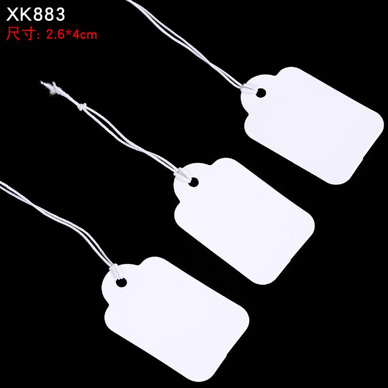 100 шт. Бижутерия и бижутерия маленькие бирки DIY пустые подвесные веревки маленькие бирки из коровьей кожи эластичные нити бирки ценник