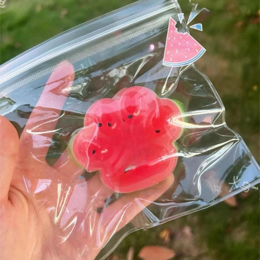 Sticky Cat Paw Squeeze Toy Watermelon Decompressing Pinching Cat Paw Cartoon Stress Relief Toys