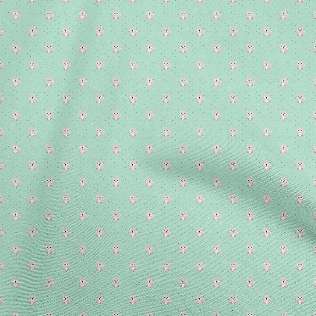 oneOone Ткань Cotton Flex Light Blue с азиатской тематикой, японский швейный материал, ткань с принтом, по ярдам, 40 дюймов