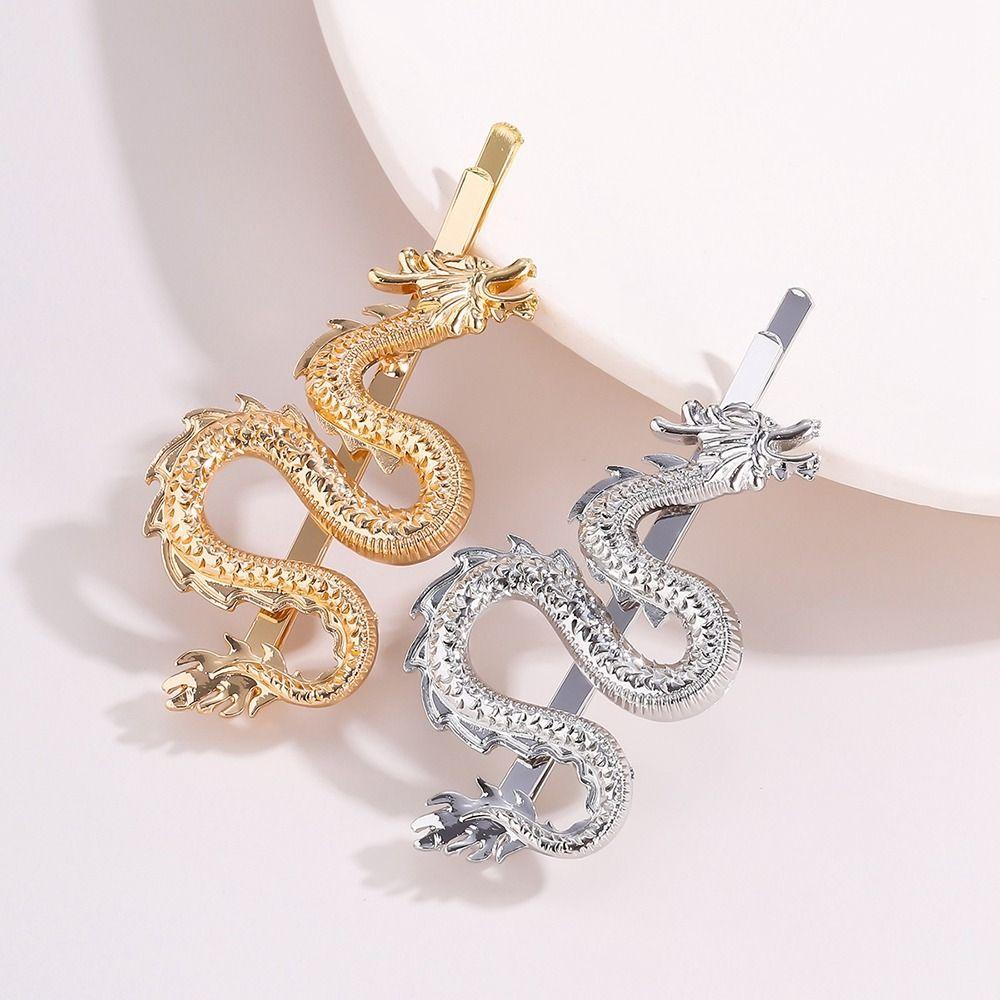 Girls Hairpin Dragon Shape Hairpin Female Hair Accessories Metal Hair Clip Chinese Style Headwear