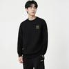 Li Ning Sweatshirts Unisex Black Crew Neck Thickened Regular AWDVH01-1