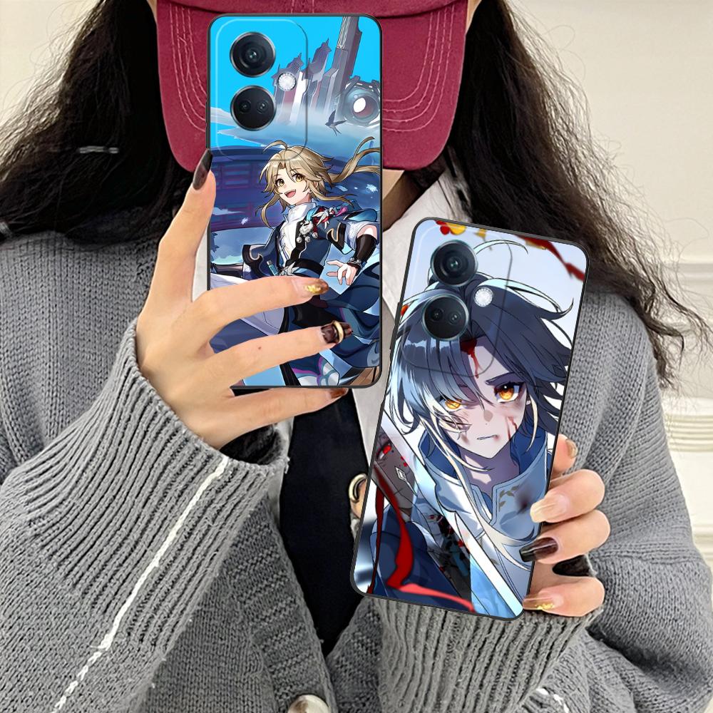 HSR Yanqing Matte TPU Mobile Phone Case for OPPO Find X9 X8 X7 X6 X5 X3 X2 Plus s Pro Ultra Lite Colorful Printing Cover