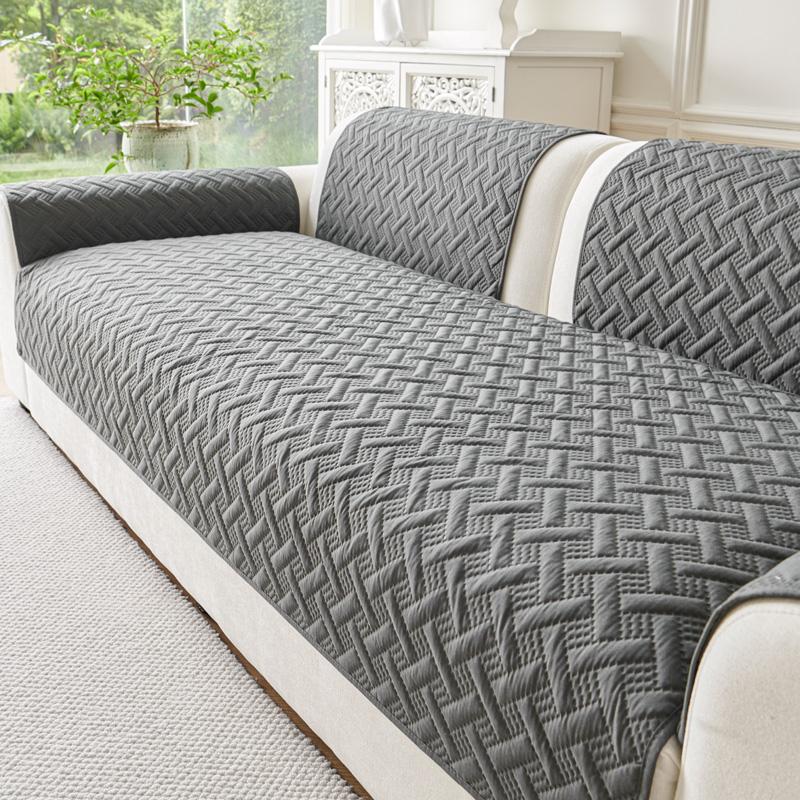 Чехол на диван противоскользящий грязеотталкивающий подушка сиденья полосатая подушка для дивана универсальный защитный чехол для четырех сезонов