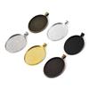 5pcs/lot Inner Size 30*40mm Pendant Blank Settings Cabochon Base Cameo For DIY Jewelry Making Supplies Accessories