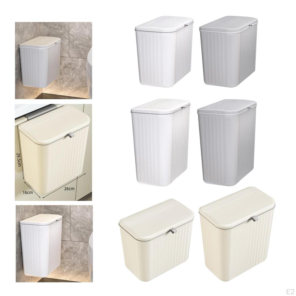 Компактное кухонное мусорное ведро с надежной крышкой для дома и офиса