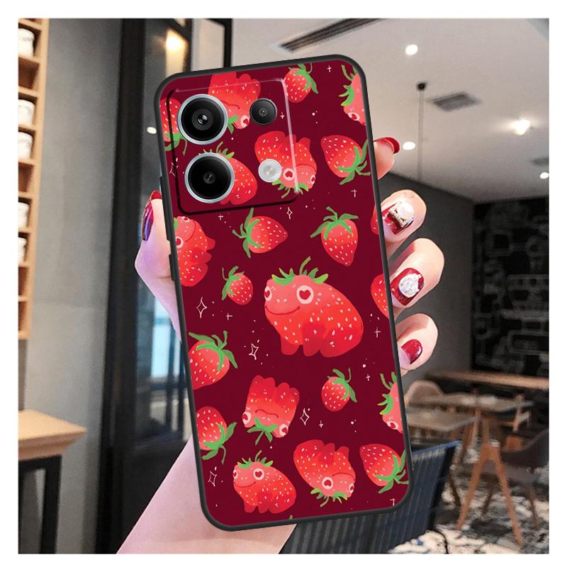 Милый чехол с клубникой для Xiaomi Redmi Note 13 Pro 12 11 9 10 12S 11S 10S 9S Redmi 13 12 10C 12C 13C чехол