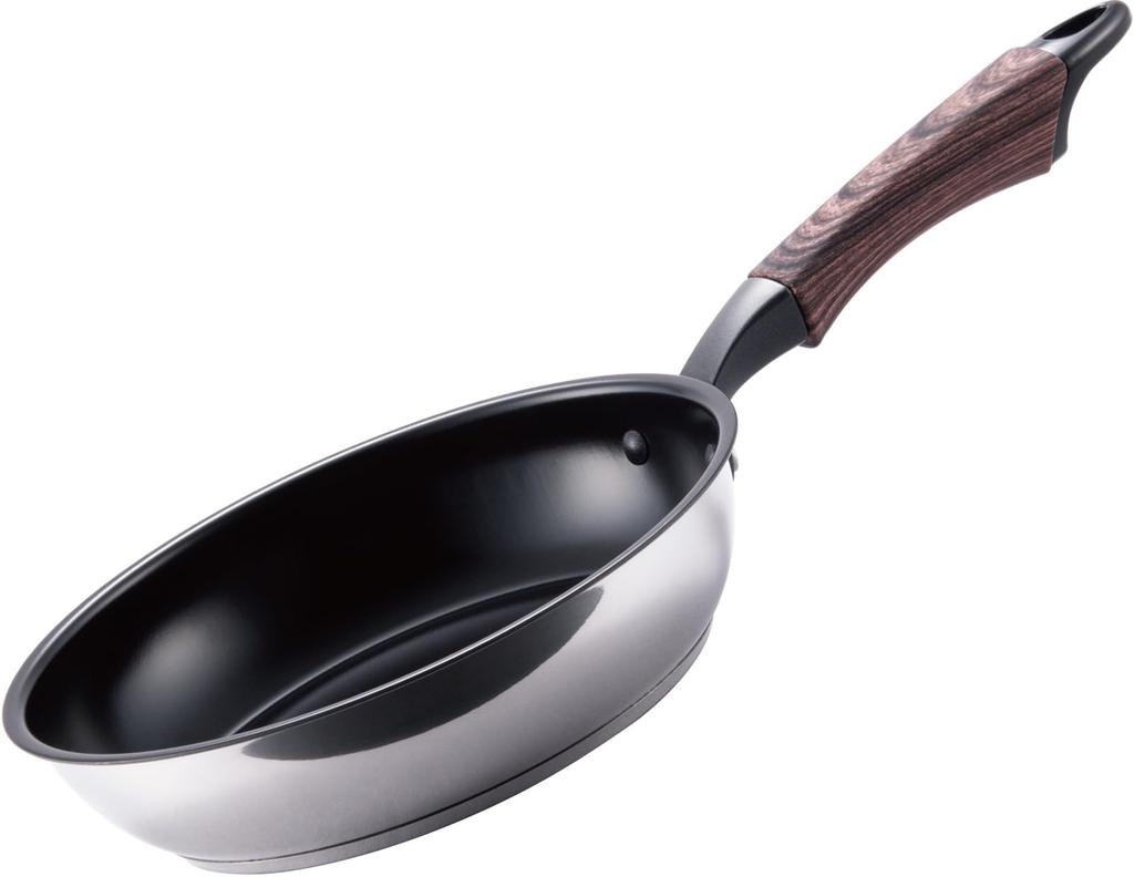 Алюминиевая сковорода Hokuriku из нержавеющей стали, 20 см, совместима с индукционными плитами, энергосберегающее приготовление пищи, эффект дальнего инфракрасного излучения, 100% эффективность преобразования тепла для индукционных плит.
