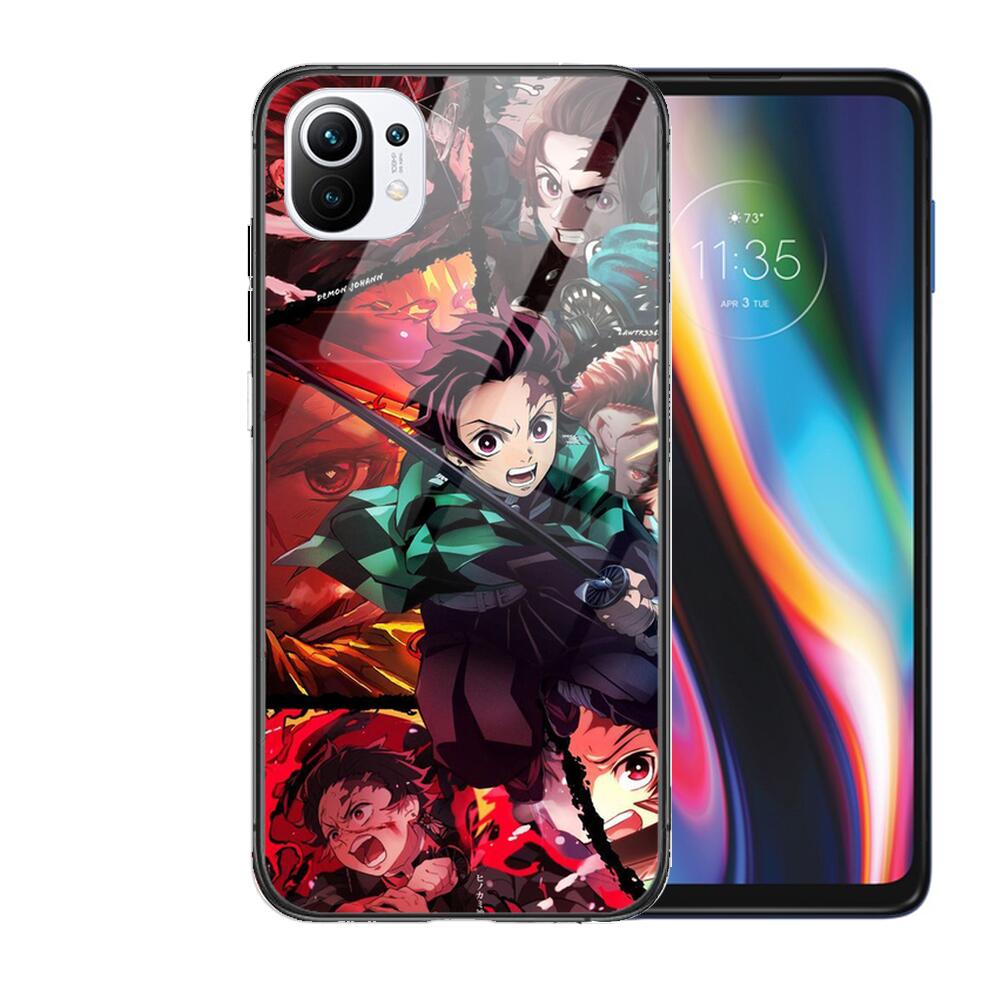 Чехол для телефона из мягкого закаленного стекла Kamado Nezuko Kimetsu No Yaiba Demon Slayer TPU для Xiaomi Redmi 11 Lite Pro Ultra 10T 10 9