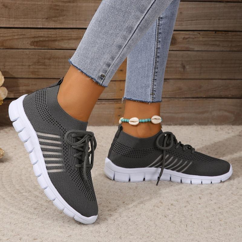 Fashion Women Mesh Casual Lace-up Sport Shoes Runing Breathable Shoes Sneakers