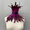 Women Cosplay Accessories Halloween Decor Gothic Clothes Feather Scarf Fur Shawl