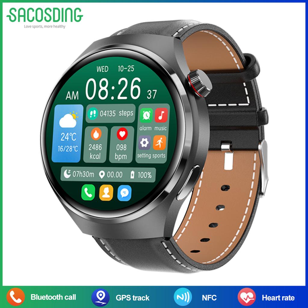 2025 New GPS Smart Watch Men GT4 Pro 360*360 HD Screen Heart Rate IP68 Waterproof Blood Pressure Smartwatch BT Call NFC Watch 4 Pro