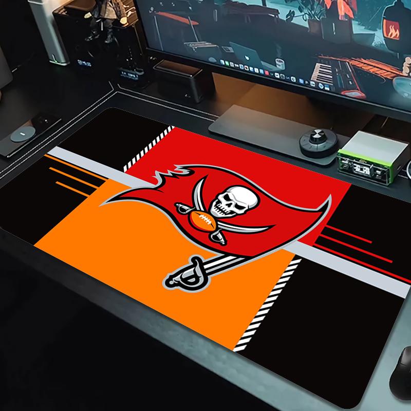 Коврик для мыши Tampa Bay Buccaneers Большой игровой коврик для стола Нескользящий коврик для ноутбука и планшета XXL Коврик для мини-ПК Игровой коврик с заблокированным краем