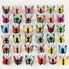 40pcs Vibrant Faux Butterflies - Colorful Plastic Decor for Hats, Slippers & DIY Crafts, Perfect for Home & Living Room Wall Art