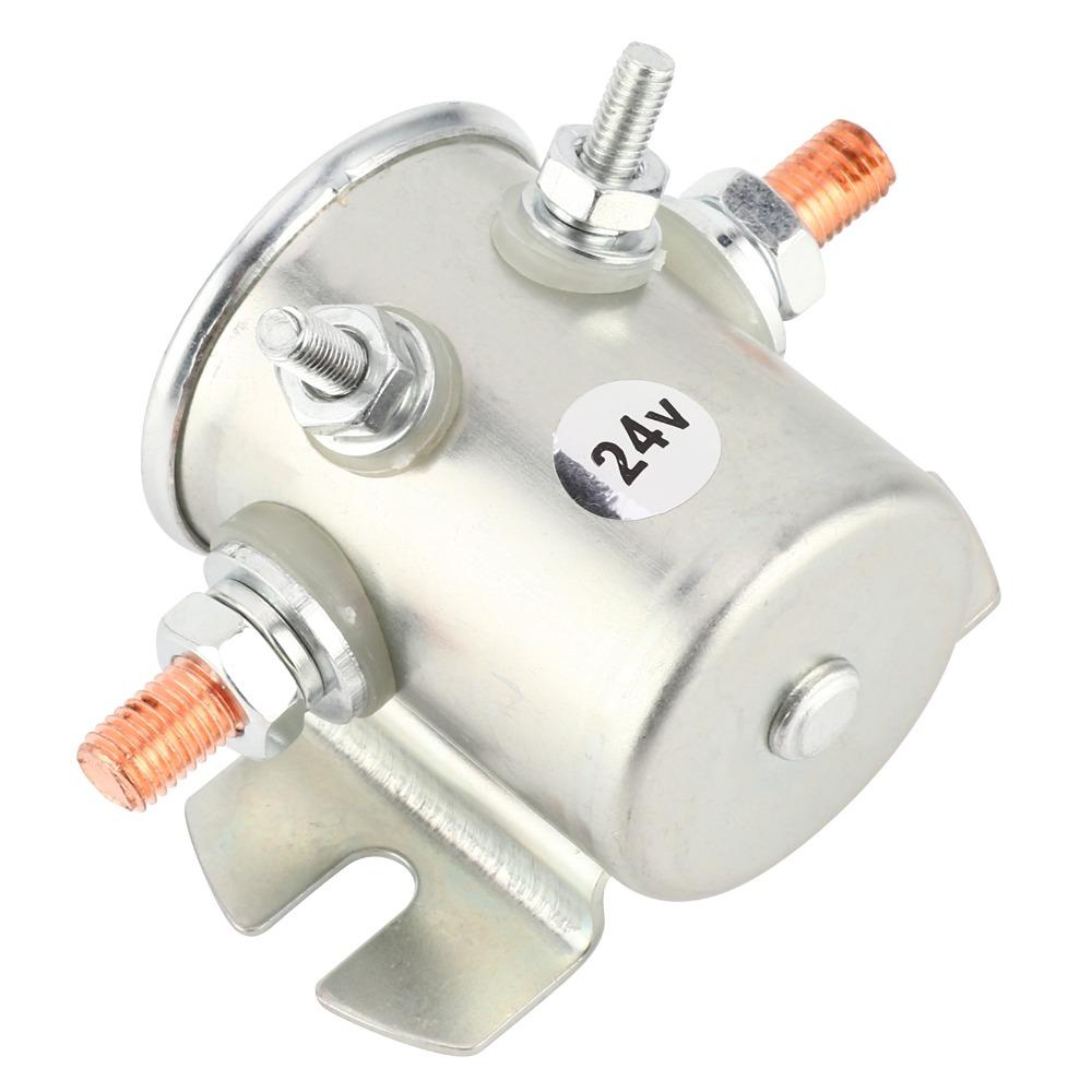 Auto Parts 200V Solenoid Fits 24VDC Normally Open Solenoid Relay Waterproof Hydraulic Motor Starter Relay Golf Cart