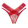 Women Sexy Low Waist Hollow Thong Postpartum Mesh Ultra Thin Underwear Seamless V-Shape G-String Panties